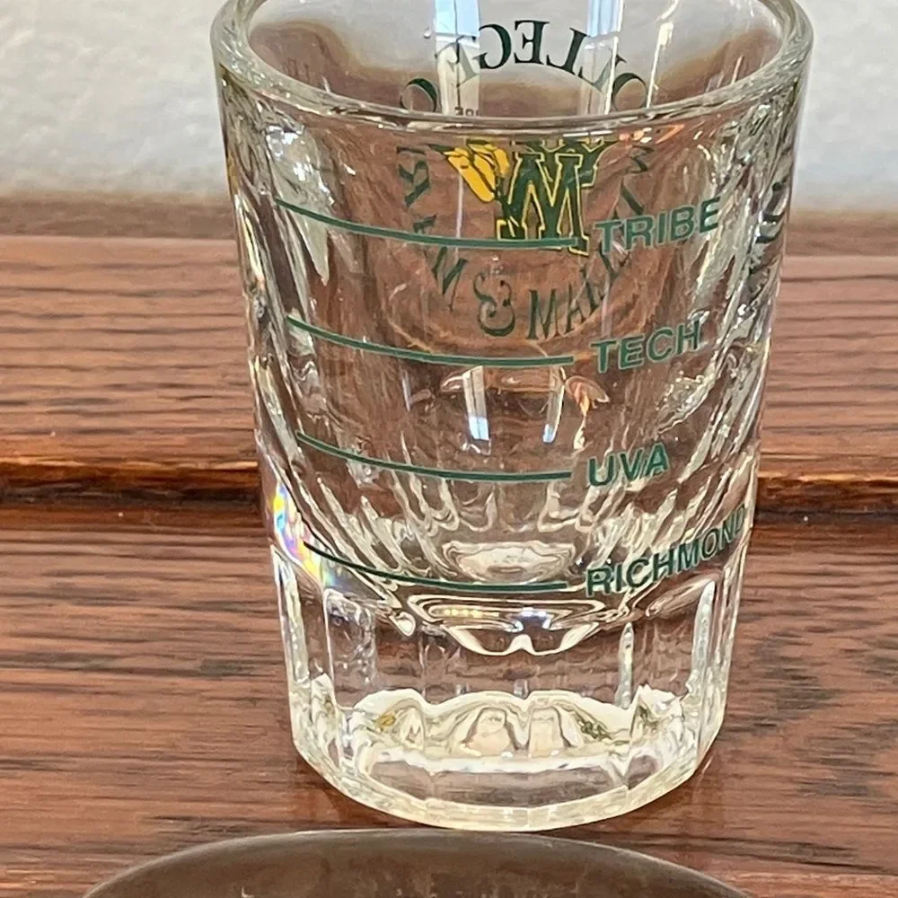 Vintage College of William & Mary Shot Glass